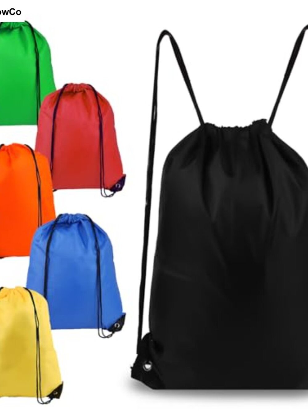 COIDEA Drawstring Gym Bag Polyester Backpack for Sports Travel Swimming
